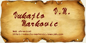 Vukajlo Marković vizit kartica
